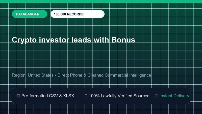Crypto investor leads with Bonus