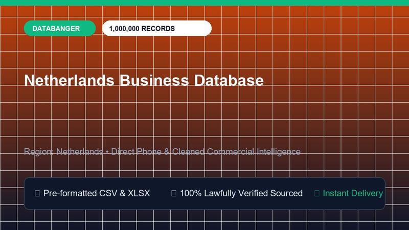 Netherlands Business Database
