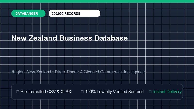 New Zealand Business Database