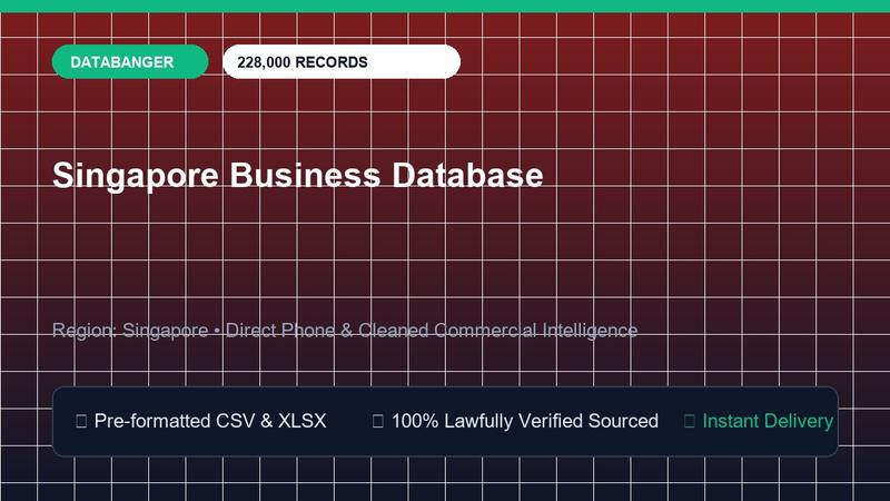 Singapore Business Database