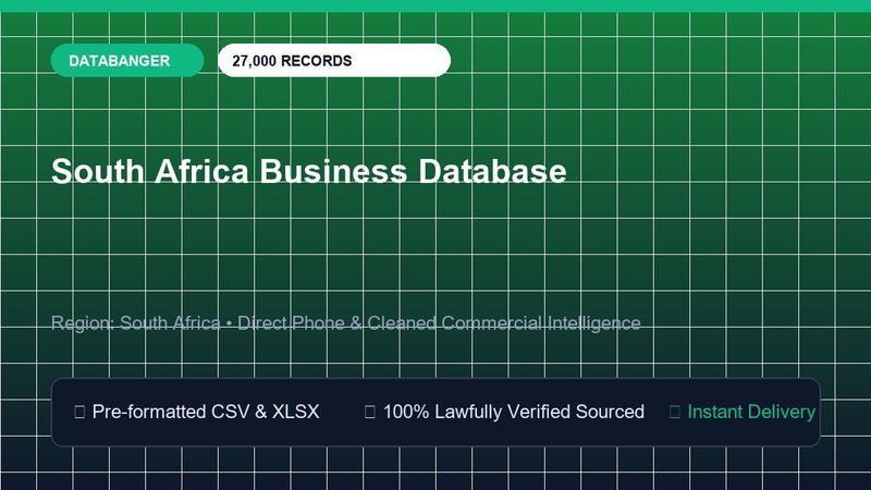 South Africa Business Database