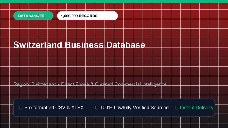 Switzerland Business Database